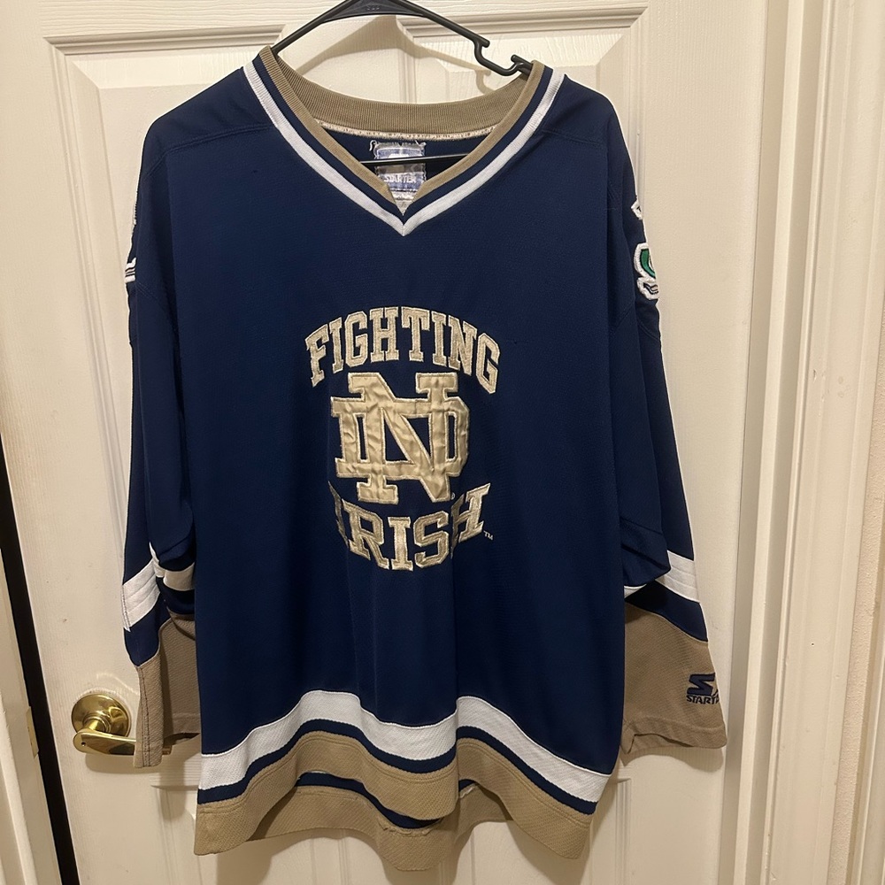 Starter vintage 90s Notre Dame Hockey Jersey XL